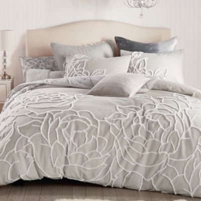 Peri Home - Chenille Rose Duvet Cover Set, Full/Queen