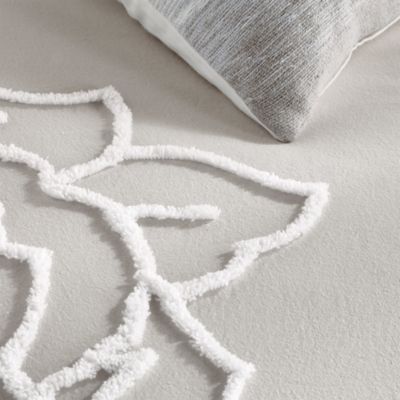 Chenille Rose Duvet Cover Set, King