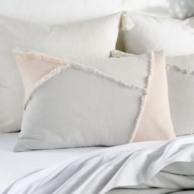 Color Block Fringe Comforter Set, Full/Queen