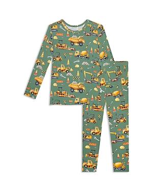 Posh Peanut Boys' Crawford Long Sleeve Pajama Set - Baby, Little Kid In Medium Green