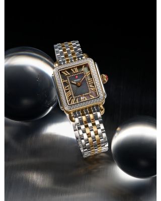 Deco Madison Two-Tone 18K Gold-Plated Diamond Watch, 33mm x 35mm - Exclusive