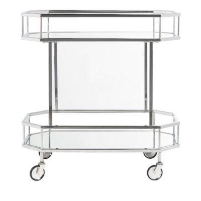 Silva 2 Tier Octagon Bar Cart