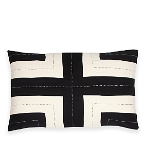 Shop Anchal Interlock Lumbar Pillow In Black