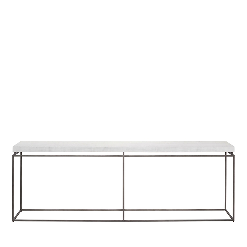 Universal Bloomingdale's Modern Farmhouse Watts Console Table In White