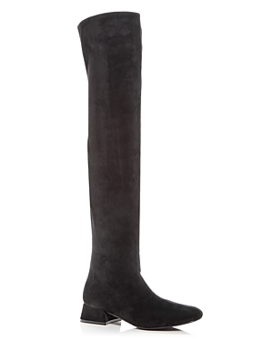 Jeffrey Campbell Women's Allured Over The Knee Boots In Black Suede