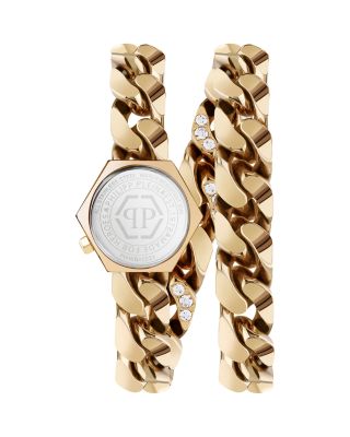 Hexagon Groumette Wrap Watch, 28mm