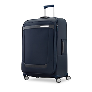 Shop Samsonite Elevation Plus Softside Large Expandable Spinner Suitcase In Midnight Blue