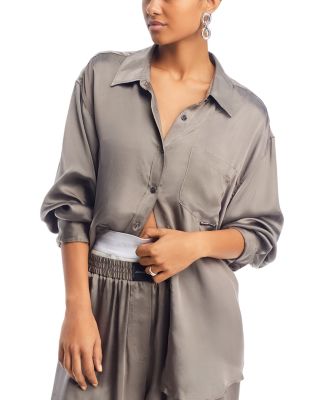 alexanderwang.t - Button Up Boyfriend Shirt