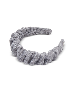 Shop Lele Sadoughi Kelly Felted Wool Headband In Gray