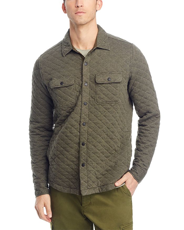Faherty Epic Cotton Blend Fleece Quilted Jacket | Bloomingdale's