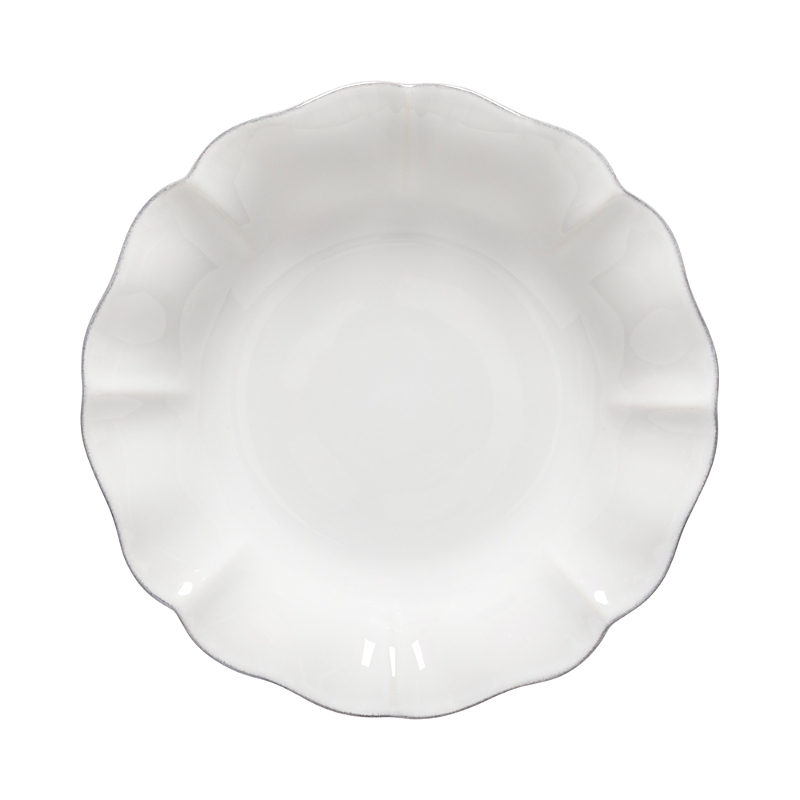Costa Nova Rosa Soup Pasta Plate In White