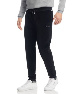 BOSS - Cotton Blend Velour Regular Fit Drawstring Pants