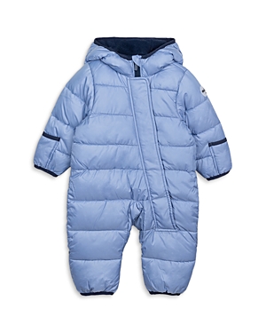 Miles The Label Boys' Hooded Puffer Snowsuit - Baby In Light Blue