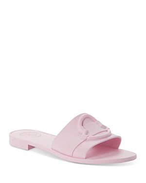 Shop Moncler Women's Mon Slide Sandals In Light Pink