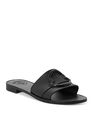 MONCLER WOMEN'S MON SLIDE SANDALS