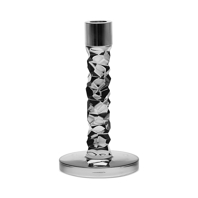 Orrefors Carat Graphite Candlestick Holder, Small In Graphite