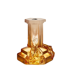 Shop Kosta Boda Rocky Baroque Candlestick, Large In Amber