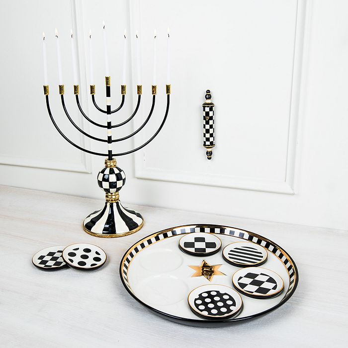 MackenzieChilds Courtly Check Judaica Collection Bloomingdale's