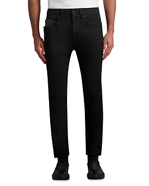 Shop Karl Lagerfeld Slim Fit Five Pocket Pants In Black