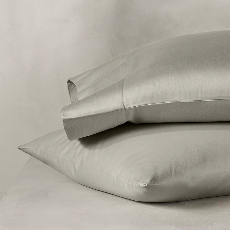 Boll & Branch Reserve Pillowcase Set, Standard In Pewter