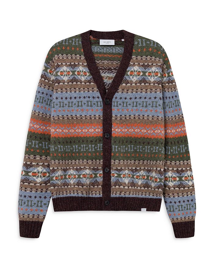 Les Deux Hordur Fair Isle Cardigan Sweater | Bloomingdale's