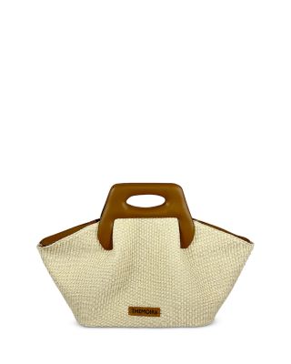 THEMOIRe Dhea Woven Convertible Top Handle Bag