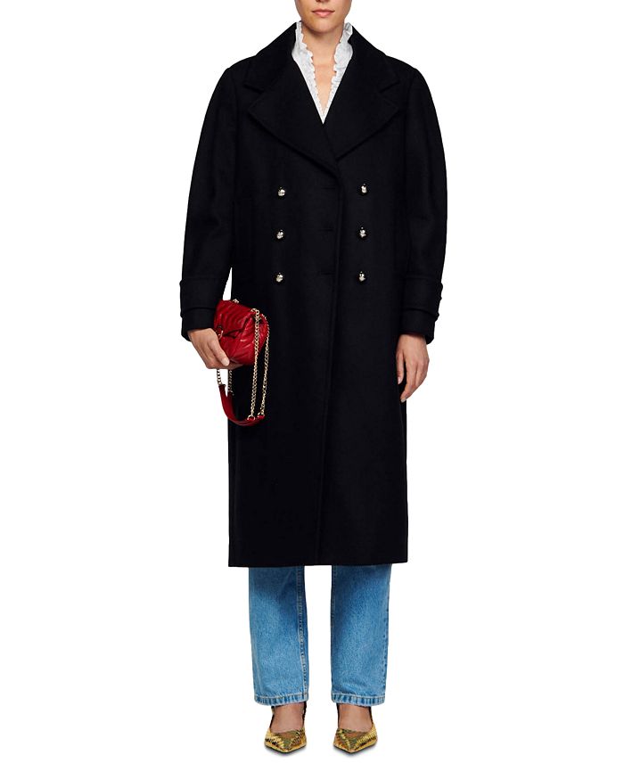 Sandro Kyle Double Breasted Coat | Bloomingdale's