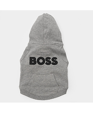 Hugo Boss Pet Dog French Terry Hoodie In Grey