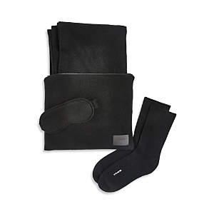 Shop Vince Wool And Cashmere Travel Set In Black