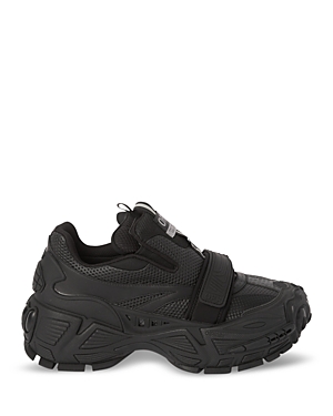 Shop Off-white Men's Glove Slip On Sneakers In Black/black
