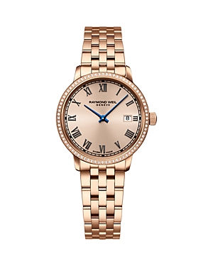 Shop Raymond Weil Toccata Watch, 29mm In Rose Gold