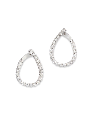 Bloomingdale's Diamond Spiral Hoop Drop Earrings in 14K White Gold, 4.0 ct. t.w.