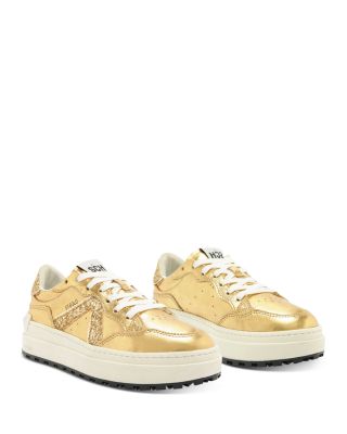 Women's St Bold Almond Toe Glitter Detail Platform Sneakers