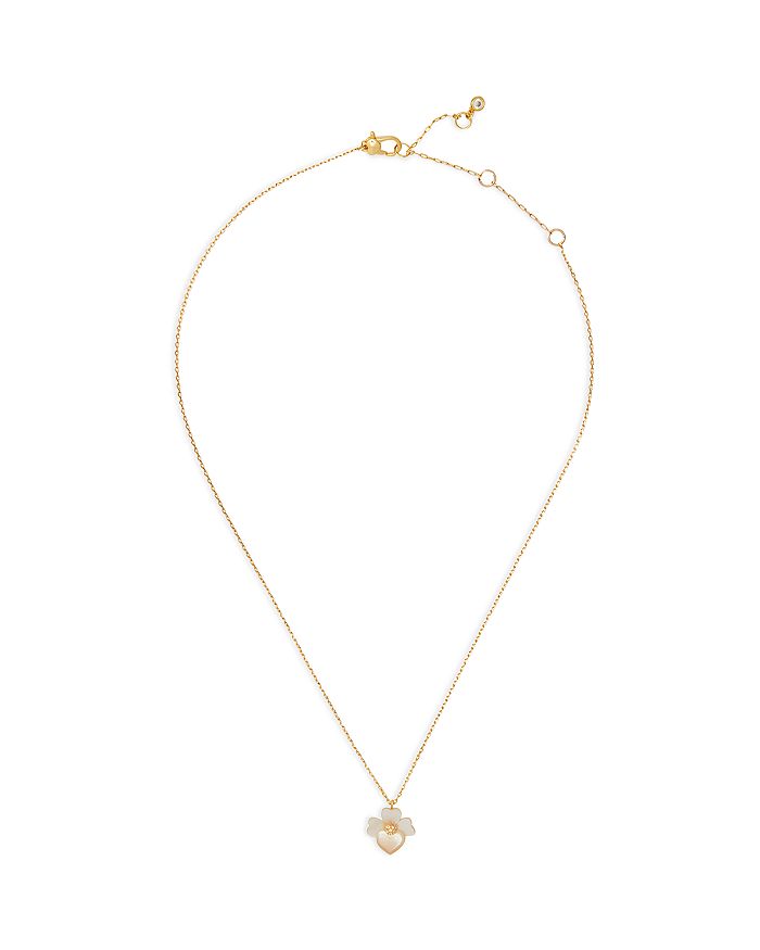 kate spade new york Precious Pansy Pavé & Mother Of Pearl Pansy Mini