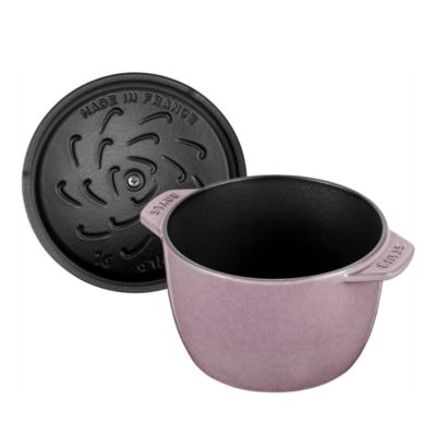 Lilac Enameled Cast Iron Petite French Oven