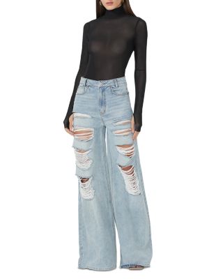 Zadie Mesh Turtleneck Top