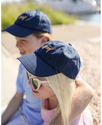 Girls' Dog Bow Baseball Hat in Navy - Little Kid