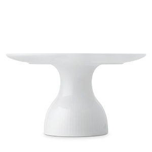 Royal Copenhagen White Fluted Dish On Stand