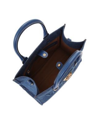 La Medusa Small Denim Tote