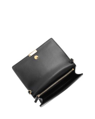 Greca Goddess Croc Embossed Leather Mini Bag