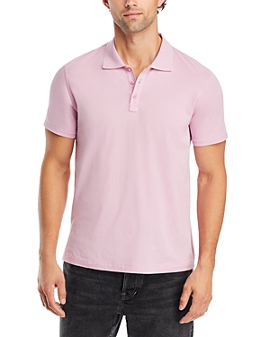 Shop Atm Anthony Thomas Melillo Classic Fit Polo Shirt In Misty Mauve