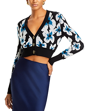 Shop Ramy Brook Dylan Cardigan In Black/white Combo