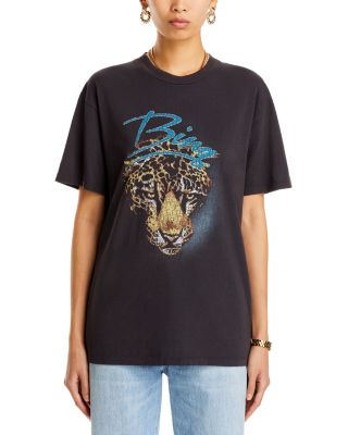 Anine Bing Walker Leopard Graphic Tee | Bloomingdale's