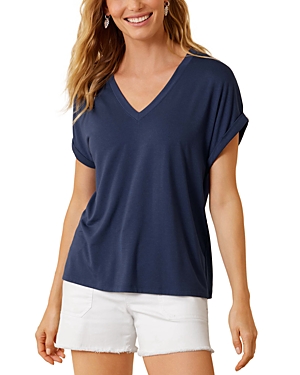 Tommy Bahama Kauai V-neck T-shirt In Island Navy