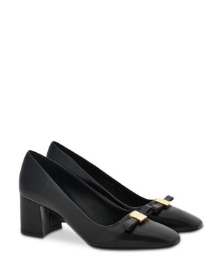 Ferragamo Women s Myra Bow Block Heel Pumps Bloomingdale s