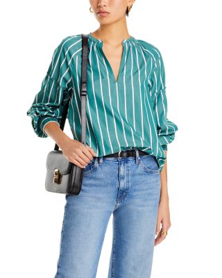 Derek Lam 10 Crosby - Malorie Cotton V Neck Top