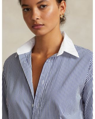 Relaxed Fit Two-Tone Striped Shirt