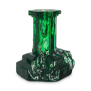 Kosta Boda Rocky Baroque Candlestick, Large In Emerald Green