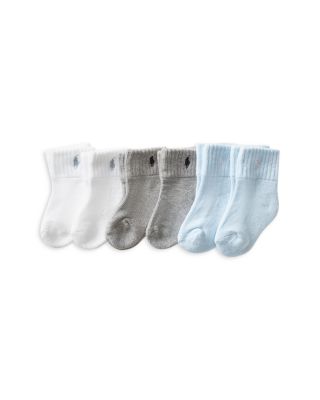 Boys' Quarter Socks, 6 Pack - Baby