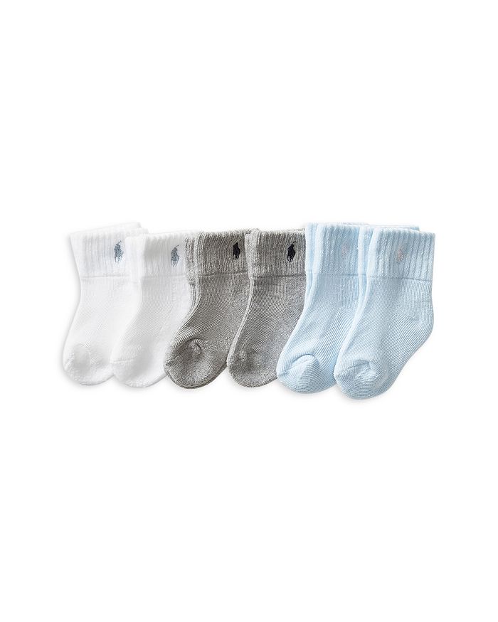 Ralph Lauren Ralph Lauren Boys' Quarter Socks, 6 Pack - Baby ...